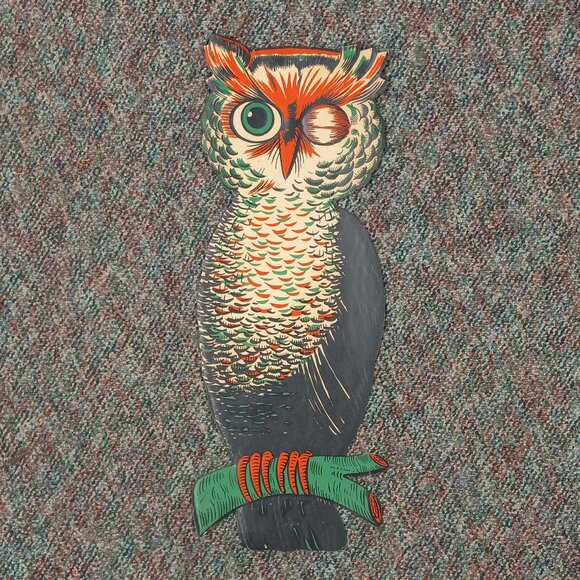 Halloween winking owl decoration - Picture 1 of 4